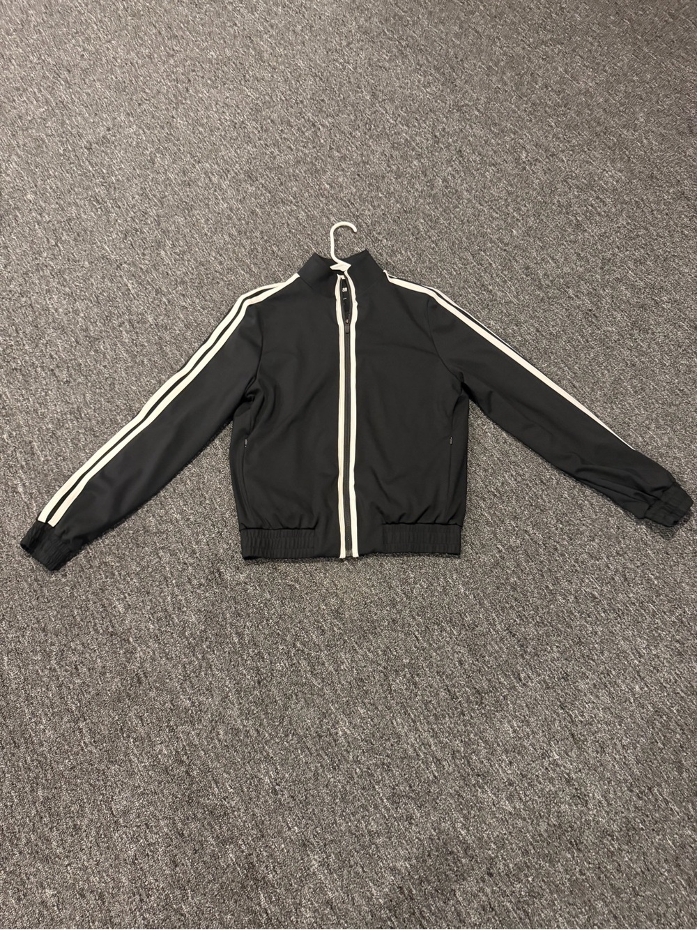 Splits59 Black White Stripe Full Zip Track Jacket Size M